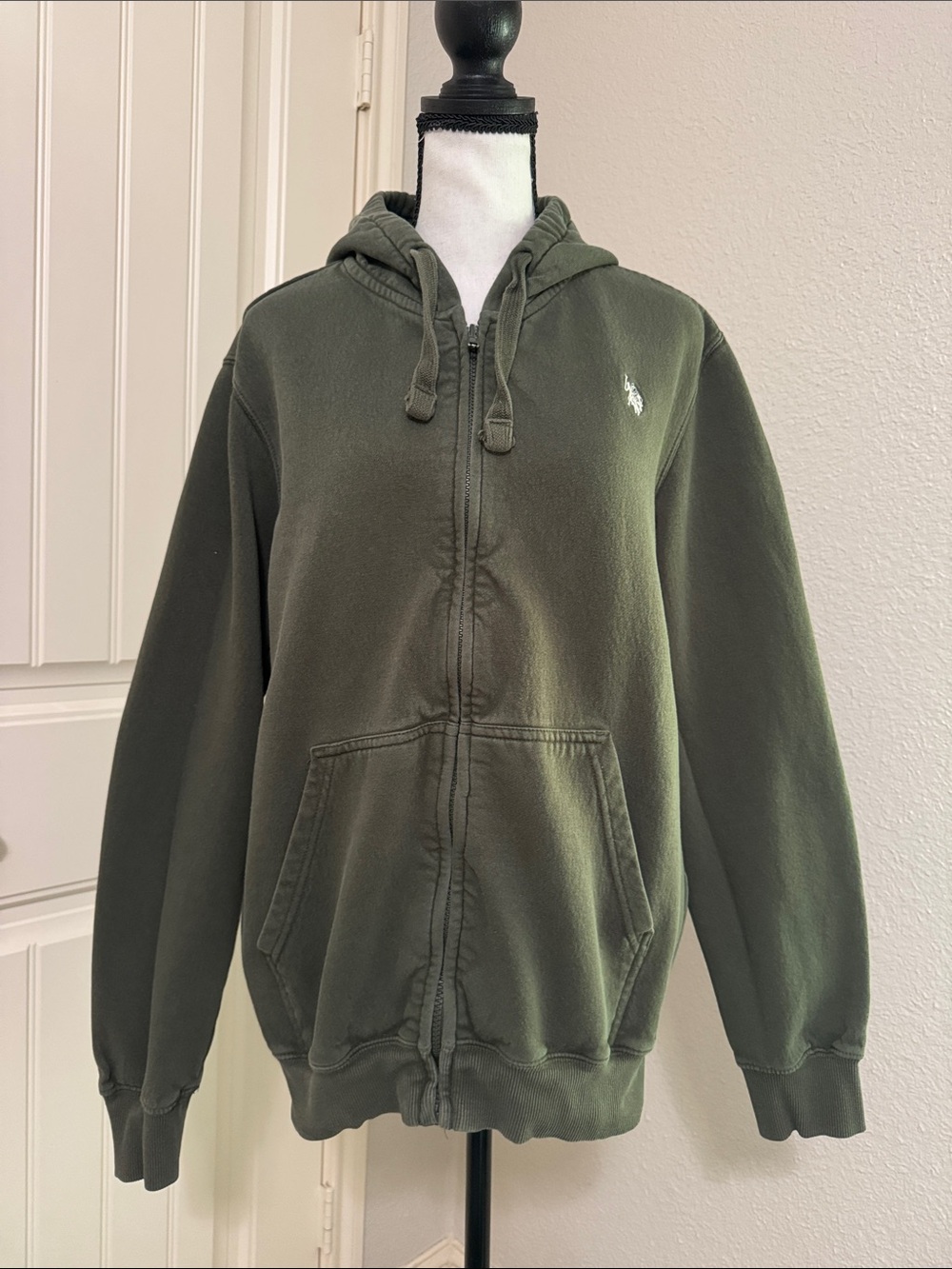 Polo by Ralph Lauren Olive Green Zip-Up Hoodie